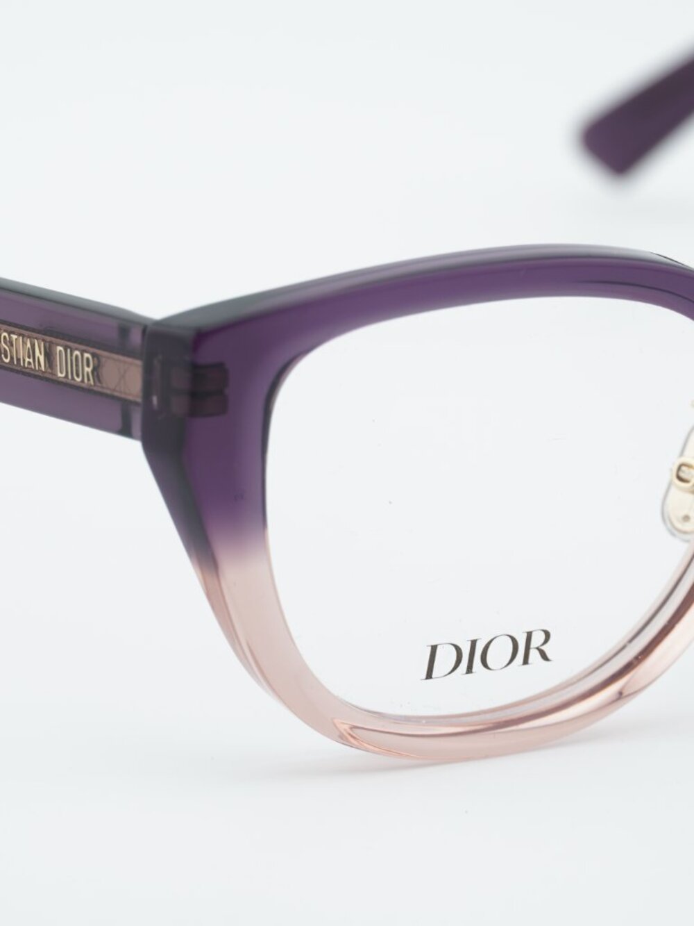 Dior DIORPRISMEO B1F 6200 Eyeglasses Purple/Pink 52mm Square Frame - Picture 6 of 10